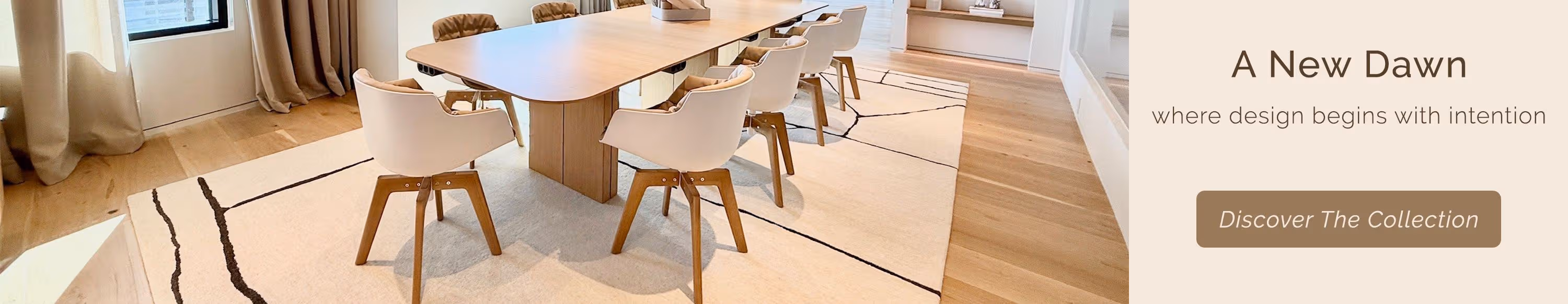 A New Dawn: where design begins with intention. Discover our newest collection of luxurious handmade rugs featuring subtle color palettes, understated textures, and high-end materials.