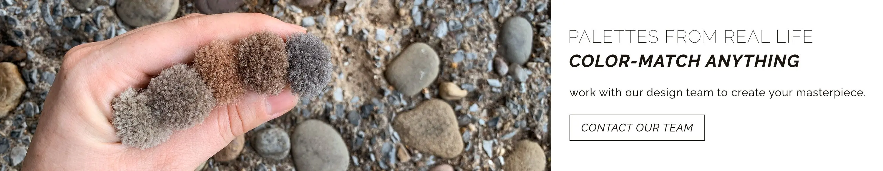 We tailor color palettes for real life. Contact our design team to custom-color your rug in any shade you could imagine.