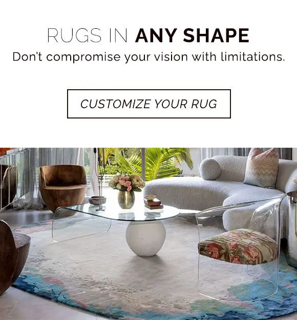 Don't compromise your vision with limitations. We can create rugs in any shape you could want. Customize your rug now.