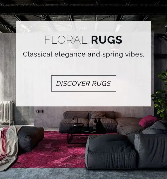 Invite classical elegance and spring vibes with our collections of floral rugs. Discover the area rugs now.