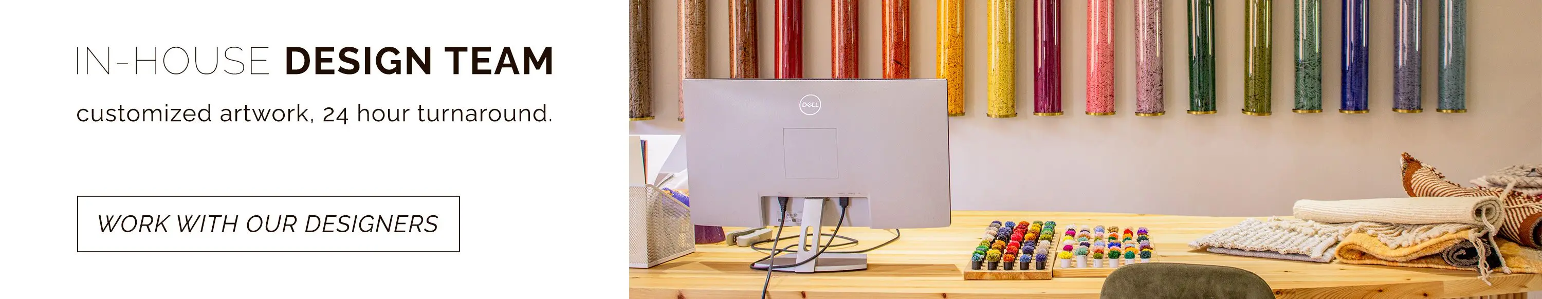 Work with our talented in-house design team to create your custom rug masterpiece. We'll have artwork to you for approval within 24 hours.