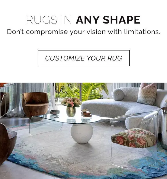 Don't compromise your vision with limitations. We can create rugs in any shape you could want. Customize your rug now.