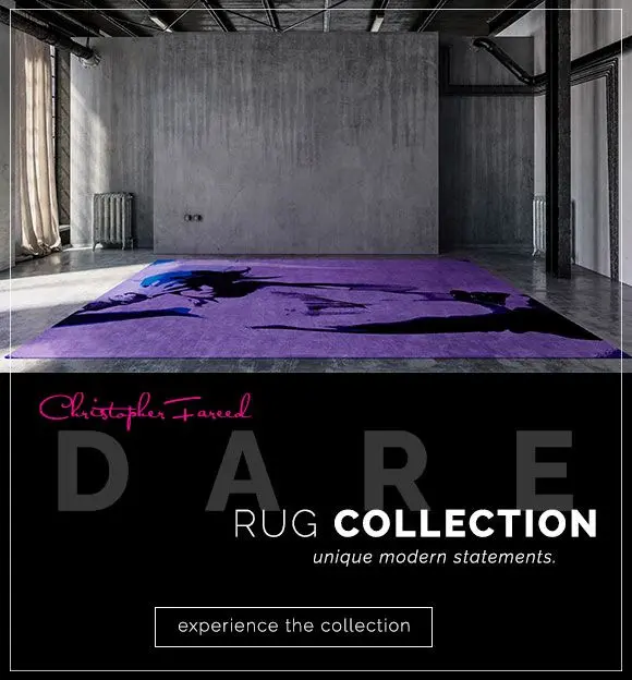 Experience Christopher Fareed's Dare rug collection and make a unique, modern statement. Experience the rug collection.